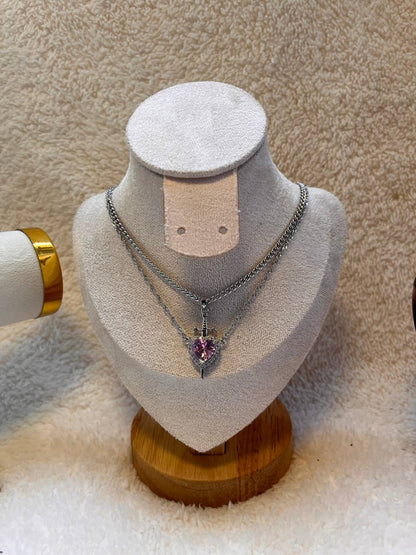 Collar Espada Corazon Pareja +CAJAREGALO